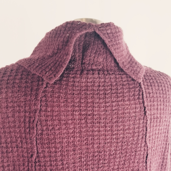 💥Just In💥Free People Burgandy Sweater...Sz M - Picture 4 of 7